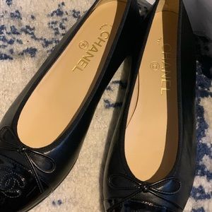 Classic Black Chanel Ballet Flat.